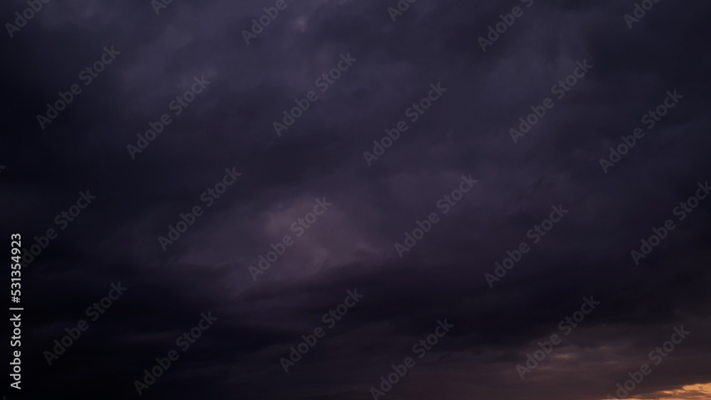 heavy dark rain storm clouds backdrop for weather forecast - abstract 3D illustration