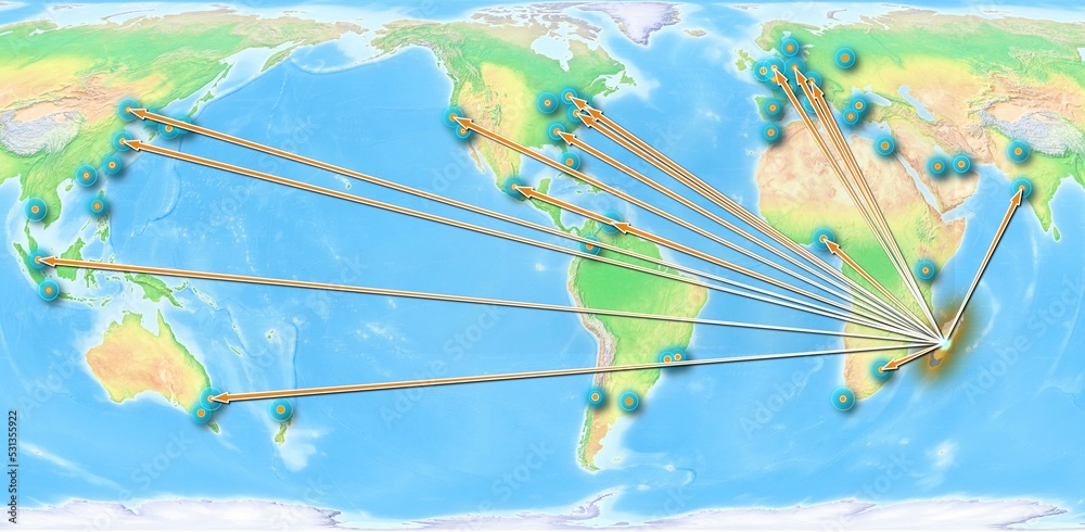 Madagascar concept map centerd on America, export concept map for ...