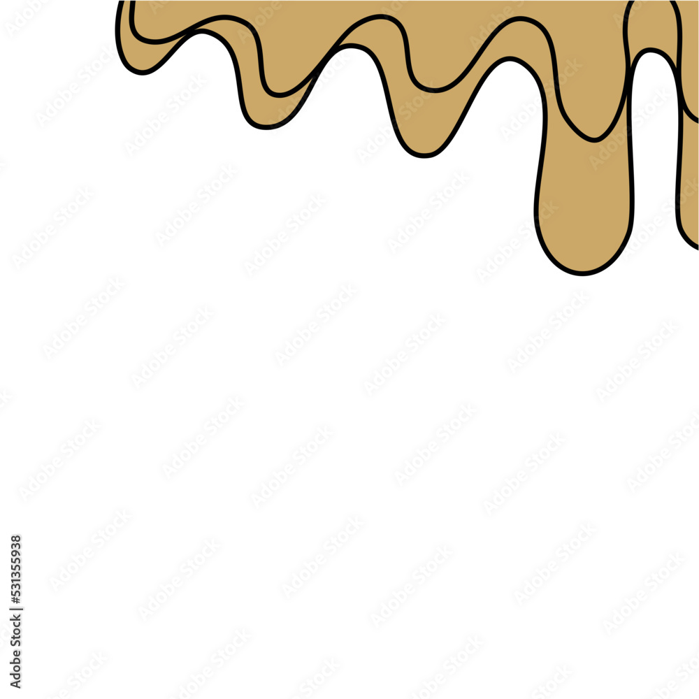 Droplet liquid melting border Droplet liquid melting border