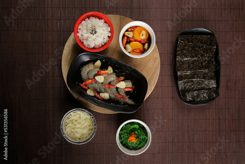 sushi on a plate