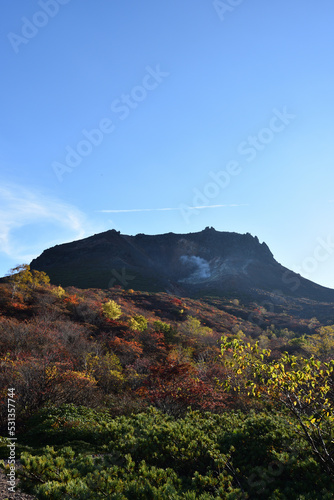 Climbing mountain in autumn, Nasu, Tochigi, Japan