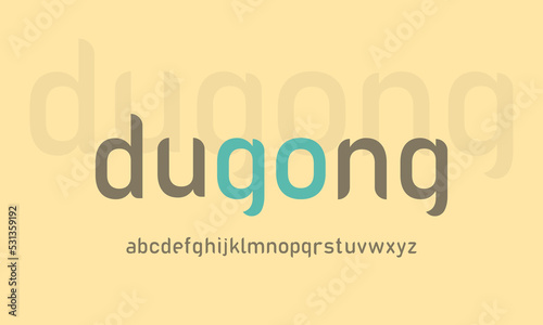 Dugong Alphabet Display Typeface Font