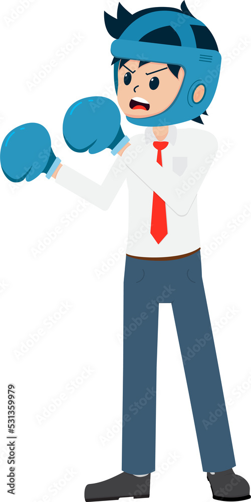 Salary Man Business Isolated Person People Cartoon Character Flat illustration Png #44