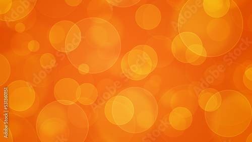Abstract Orange Bokeh Light Background