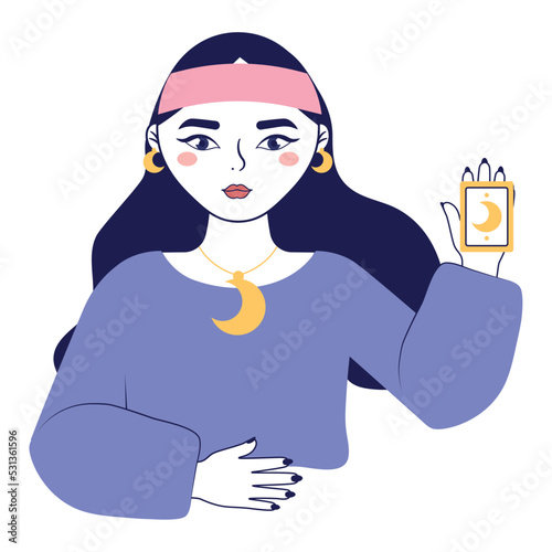 prophetess woman illustration