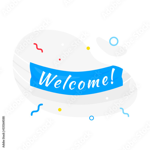 Welcome Page concept illustration flat design vector eps10. modern graphic element for landing page, empty state ui, infographic, icon