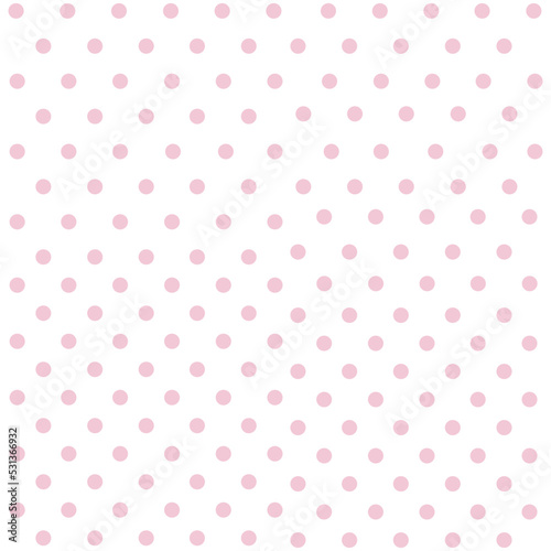 Polka Dots Polkadot Pink Sweet Seamless Fabric Texture Design Template Icon Vector Art