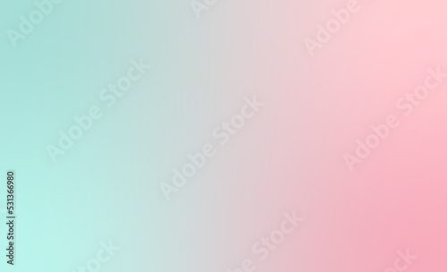 Minimal teal pink gradient banner background template. Pastel color wallpaper.