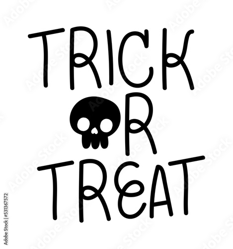 trick or treat lettering