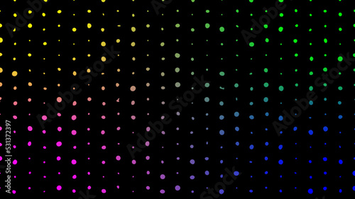Colorful shiny particle rain motion light luminance illustration night background, artistic space bokeh speed matrix magic effect background.