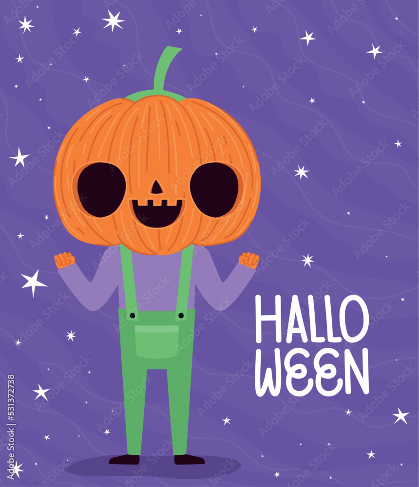colored halloween card