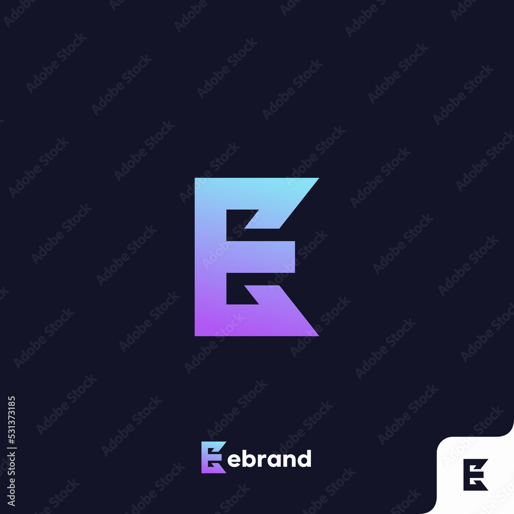 Fototapeta premium Letter E logo icon design template