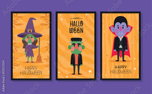 posters of halloween characters