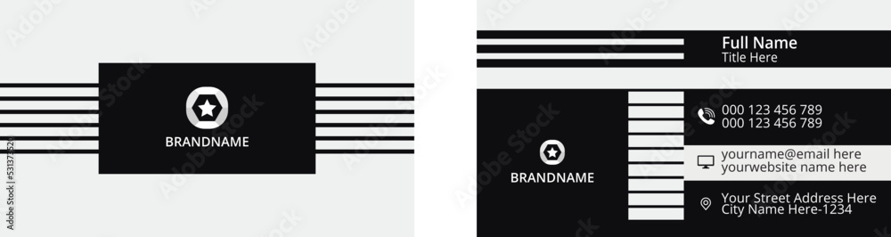 Professional elegant business card vector design Professional elegant business card vector design