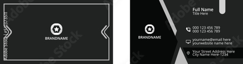 Professional elegant business card vector design