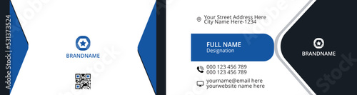 Professional elegant business card vector design
