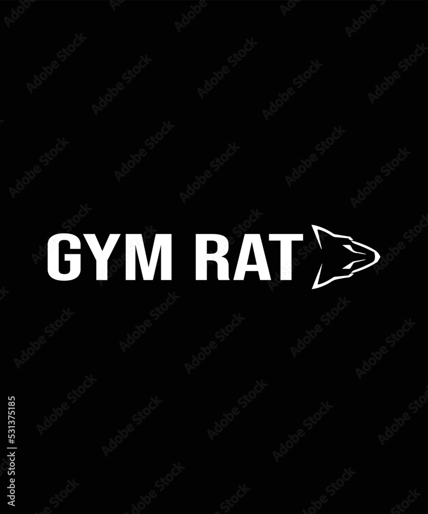 GYM RAT t shirt design