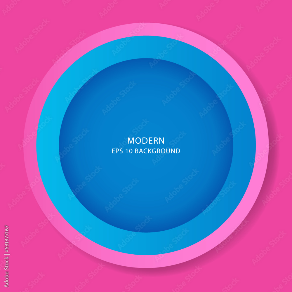 Pink and blue circle