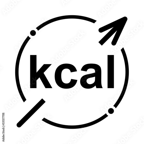 Calories healthy diet icon, nutrition food low sign, kcal zero web vector illustration