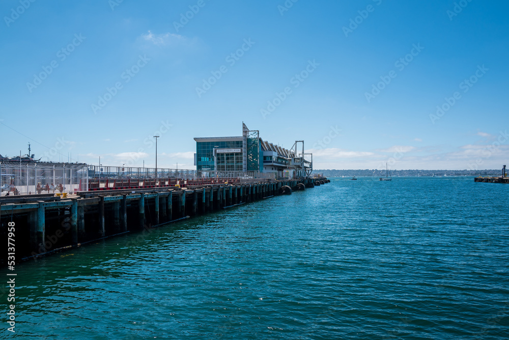 pier in the port pier in the port