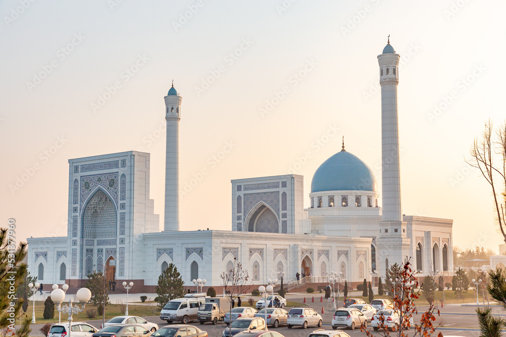 Obraz premium Minor mosque (New mosque). Tashkent city, Uzbekistan.