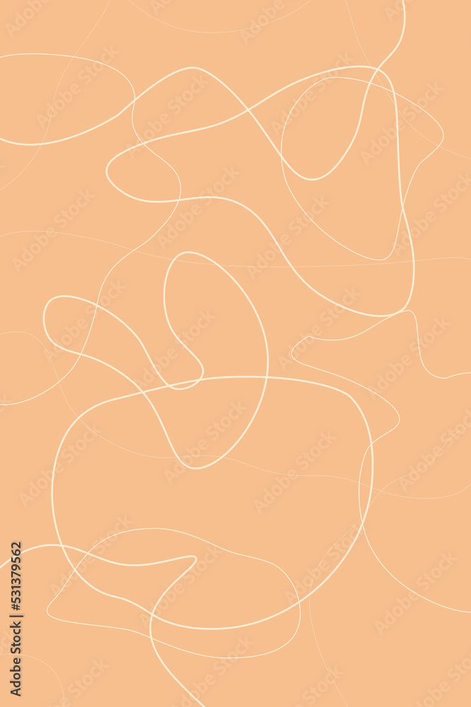 abstract lines on pastel orange background abstract lines on pastel orange background