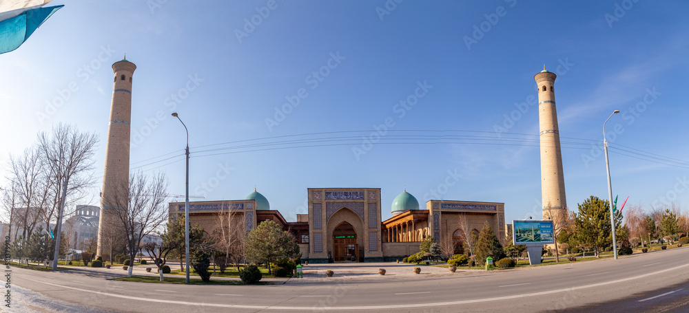 Hazret Imam (or Hazrati Imam or Khazrati Imam) architectural complex. Tashkent city, Uzbekistan.