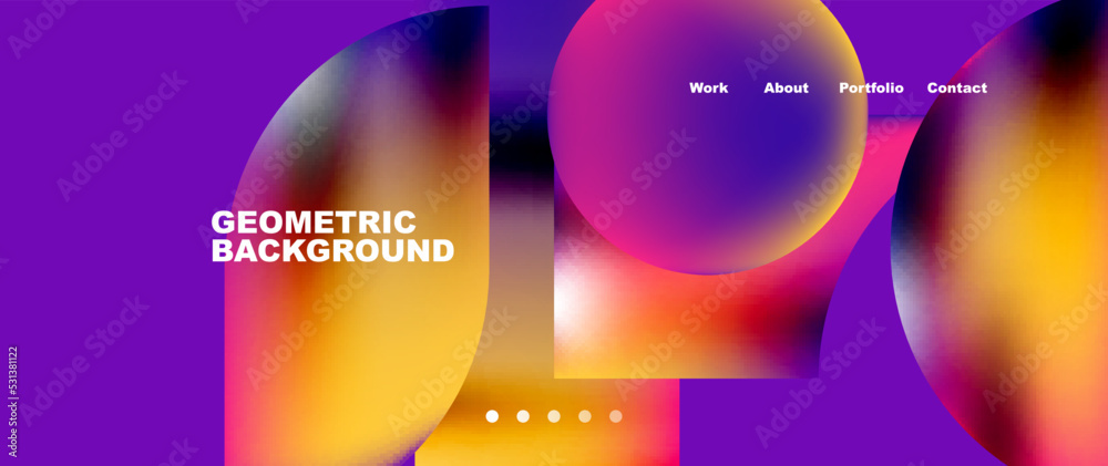 Minimal geometric abstract background, vector illustration for wallpaper banner background or landing page Minimal geometric abstract background, vector illustration for wallpaper banner background or landing page