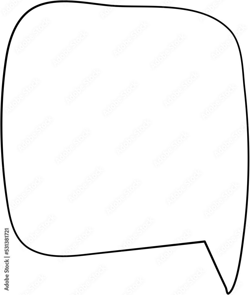 Thought Line Bubble Illustration Thought Line Bubble Illustration