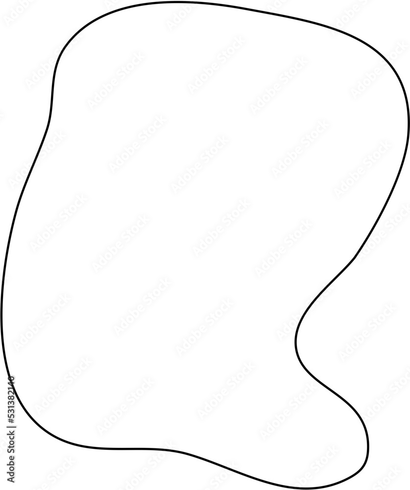 Irregular Line Abstract Shape Irregular Line Abstract Shape