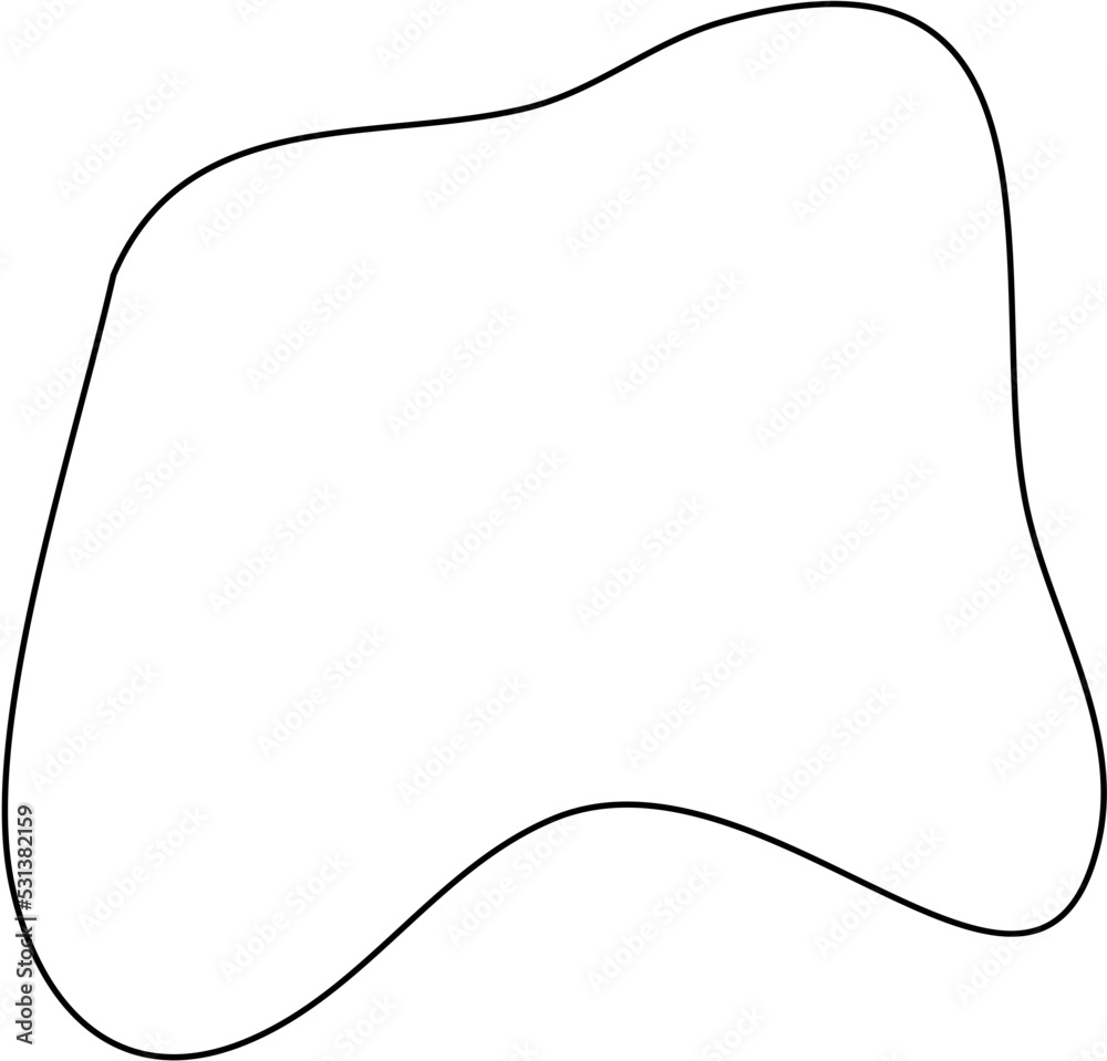 Irregular Line Abstract Shape Irregular Line Abstract Shape