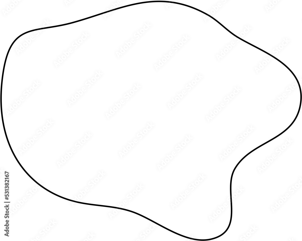Irregular Line Abstract Shape Irregular Line Abstract Shape