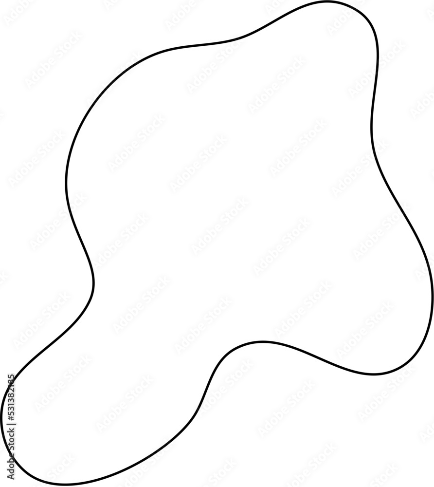 Irregular Line Abstract Shape Irregular Line Abstract Shape