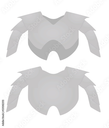 Medieval vest chest. vector illustration