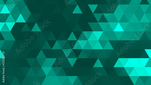 Green polygonal pattern Abstract geometric background Triangular mosaic, perfect for website, mobile, app, advertisement, social media