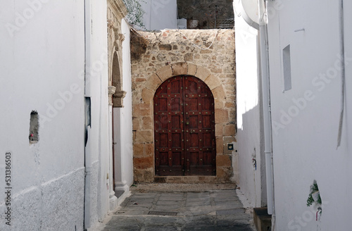 Tuer in Lindos auf Rhodos