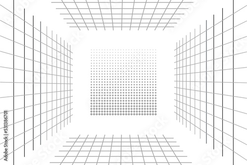 White abstract background with gray line elements