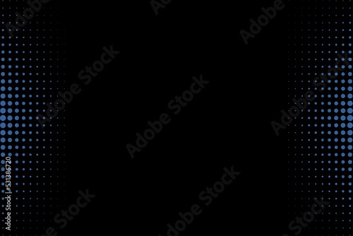 black abstract background with blue elements