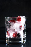 ice cube with berries
