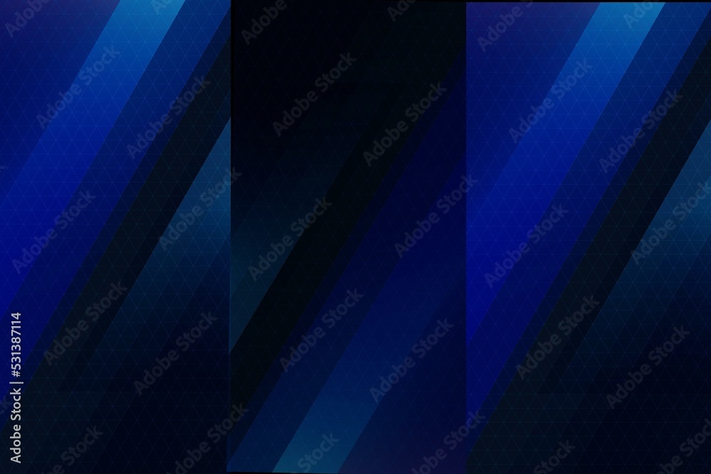 Obraz premium black abstract background with blue line elements