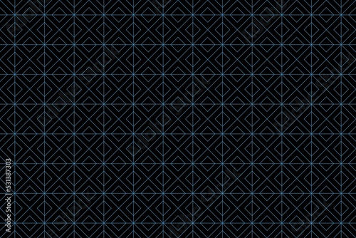 Wallpaper Mural black abstract background with blue square line elements Torontodigital.ca