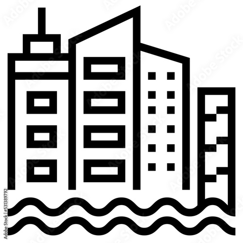 sea level rise icon