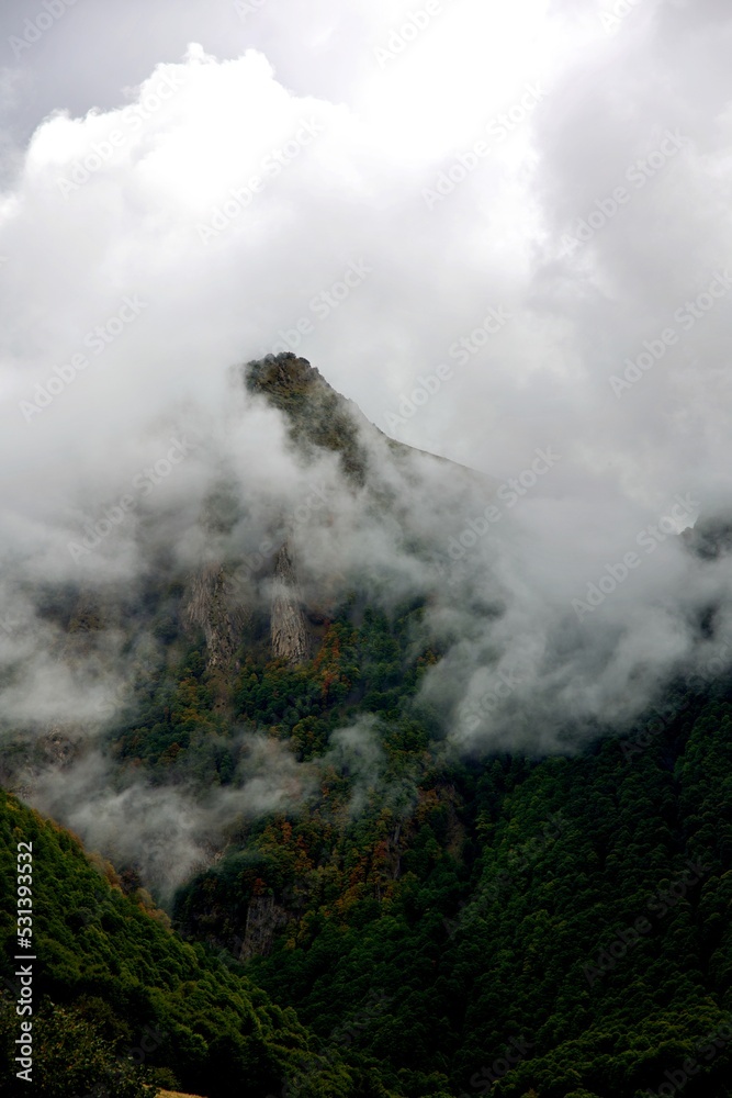 Montagne Ariège paysage nuage nuageux météo pluie