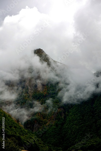 Montagne Ariège paysage nuage nuageux météo pluie