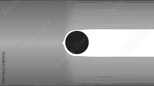 Abstract motion graphic design background . Dot and horizontal lines  . Transition shapes . Movement composition . Vector illustration