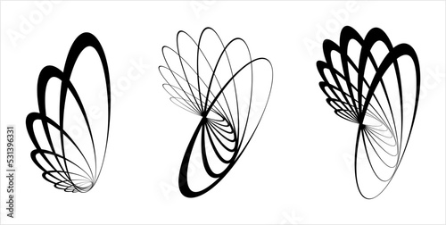 Abstract Ellipse Art M_2209001