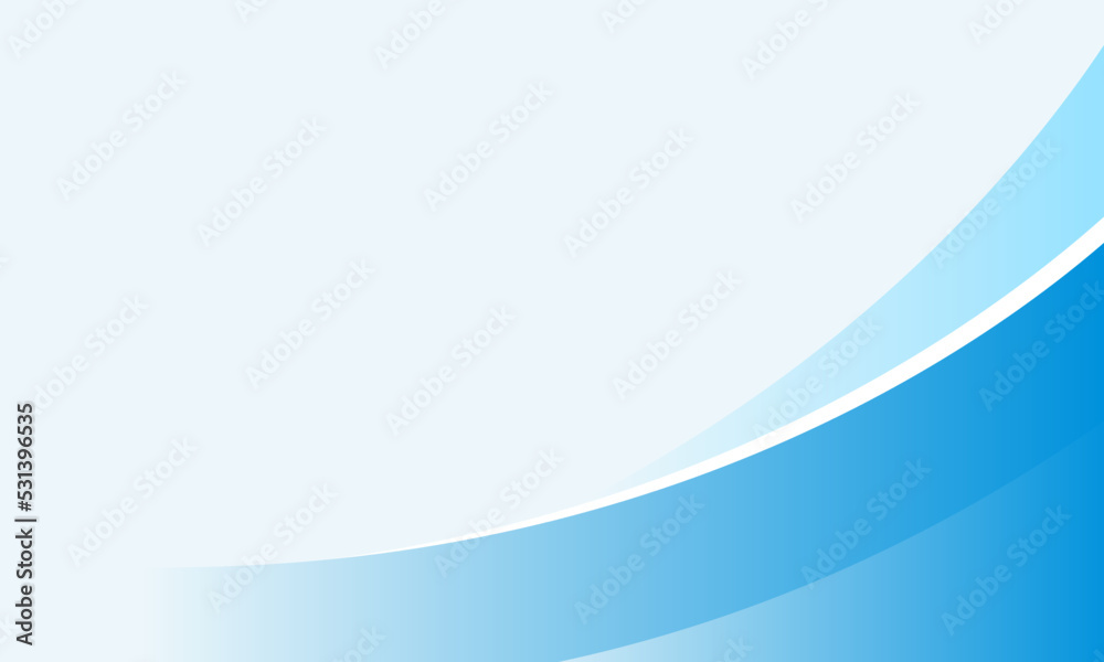 Simple blue curve background for business. Applicable for Presentation, Covers, Placards, Posters and Banner