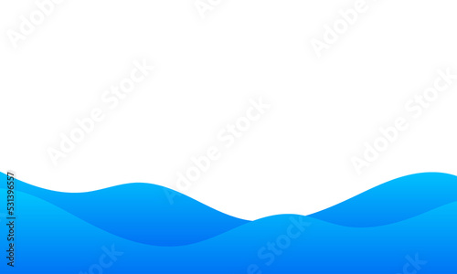 Modern wavy shapes abstract. Blue curve background. Simple blue curve background for business. Applicable for Presentation, Covers, Placards, Posters and Banner