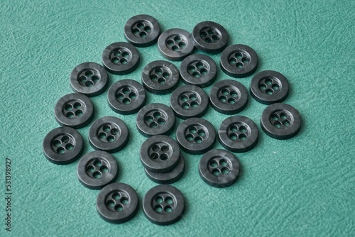 black plastic buttons for sewing