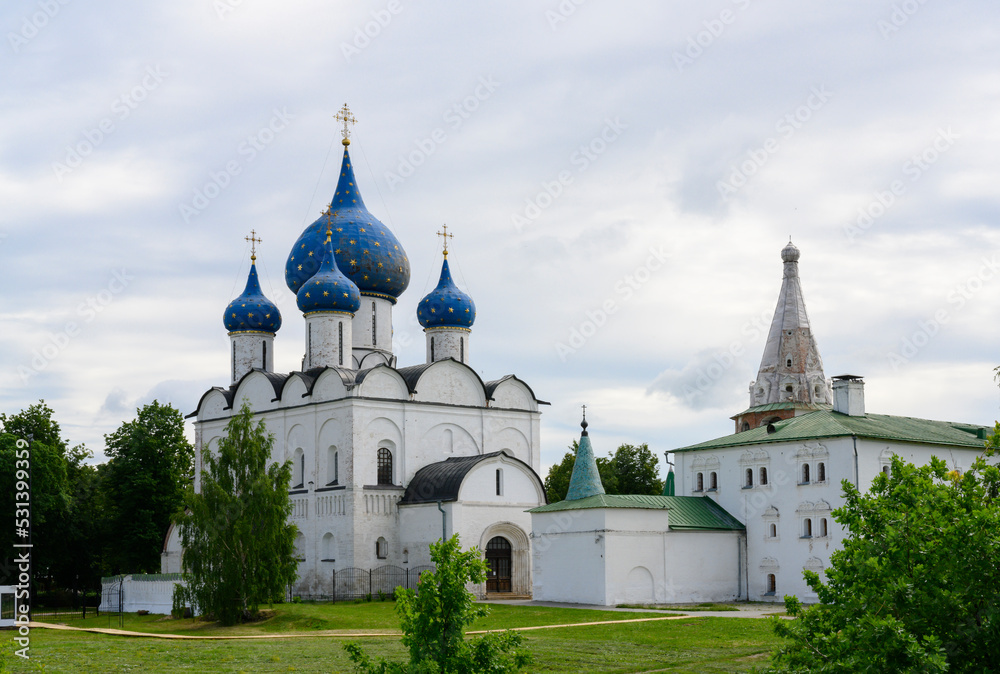 Cathedral of the Nativity of the Blessed Virgin Mary of the 13th century in Suzdal, Russia